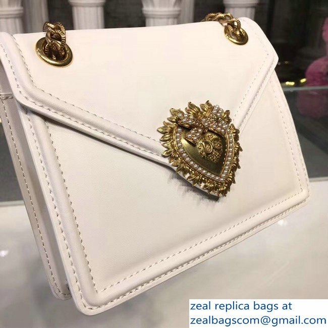 Dolce  &  Gabbana Medium Devotion Shoulder Bag White 2018